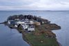 Dronebilleder fra øen Lindholm ved Kalvehave. Foto: Jens Dresling