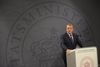 Statsminister Lars Løkke Rasmussen på dagens pressemøde om flygtningesituationen.