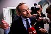 »Hvis ikke truslen fra ISIL standses, vil dette terrorregime vokse og sprede sig til stor fare for regionen og for resten af verden,« sagde udenrigsminister Martin Lidegaard (R) onsdag som argument for, at Danmark sender syv F16-fly i kamp i Irak. Foto: Janus Engel/Polfoto