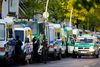 Det tyske politi i en razzia ved Al-Irschad-moskeen i Berlin. Foto: Hannibal Hanschke/Reuters