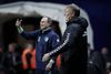 Martin O’Neill (her i baggrunden bag Åke Hareide ved lørdagens landskamp) betegnes som sn mand, der det ene øjeblik kan være tilbagelænet, underholdende for derefter at eksplodere, når han skal præstere med alt på spil. Foto: Jens Dresling/Polfoto