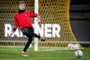 I kampen mod Chelsea kom højdepunktet for Lössl efter 83 minutters spil. Foto: Jens Dresling/Polfoto