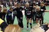 FC Midtjylland-spillerne jubler, efter at de har vundet DM-finalen.