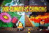 Gadekunstnere ifærd med at udsmykke en mur i Glasgow, der er vært for FN's Klimatopmøde COP26. Foto: AFP/Andy Buchanan