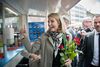 Statsminister Helle Thorning-Schmidt (S) har grund til at smile - både over fremgang til hendes parti og fremgang til rød blok.