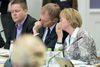 DF’s Pia Kjærsgaard og Peter Skaarup under et samråd i Retsudvalget i december 2013, hvor daværende justitsminister Morten Bødskov (S) beklagede at Retsudvalget var blevet vildledt om årsagen til aflysningen af et besøg på Christiania. Bødskov trak sig eftefølgende som minister. Arkivfoto: Lars Krabbe