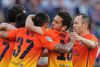 Alexis Sánchez og et selvmål fra Gabi sørgede for de scoringer i anden halvleg, hvor Barcelona vendte 0-1 til 2-1.