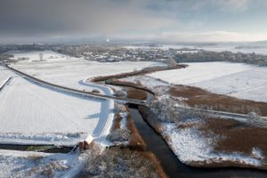 90 pct. af Danmark skal være dækket af mindst 0,5 cm sne, for at kravene til en landsdækkende hvid jul er opfyldt.