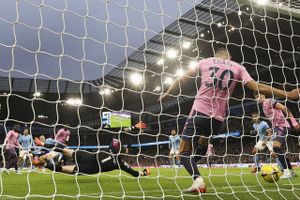 Erling Haaland scorede for 21. gang i Premier League, men Manchester City fik kun uafgjort mod Everton.