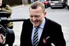 Lars Løkke ankommer til afhøringer.