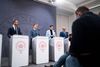 I marts 2022 blev statsminister Mette Frederiksen enig med partiformændene fra Venstre, De Konservative, SF og De Radikale om et nationalt kompromis. Nu er det truet af opløsning. Arkivfoto: Ritzau Scanpix