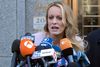 Stormy Daniels er en af USA’s mest succesfulde pornostjerner og har længe påstået, at hun har haft en affære med den amerikanske præsident, og at hun skulle være blevet betalt for at holde mund om det. Foto: Mary Altaffer/AP