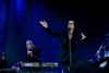 Nick Cave var hele tiden i bevægelse under koncerten sammen med The Bad Seeds.