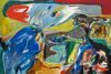 ”Le vent nous emporte”, 1970. Olie på lærred. Lars Bay / Donation Jorn, Silkeborg