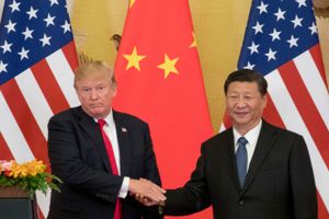 Stemningen mellem USA's præsident Xi Jinping og hans kinesiske kollega Xi Jinping er ikke ligefrem optimal. Foto: AP/Andrew Harnik