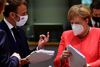 Tysklands kanslerk, Angela Merkel og frankrigs præsident, Emmanuel Macron. Foto: John Thys/Reuters