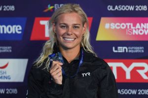 Pernille Blume vandt bl.a. sølv i 50 meter fri ved EM i svømning. Foto: Oli Scarff