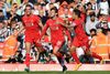 Adam Lallana (midten) fejrer en scoring tidligere på sæsonen.
