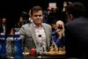 Magnus Carlsen regnes som svag favorit i omspillet på onsdag i London, hvor der skal findes en vinder.. Foto: AP