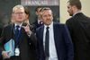 Anders Samuelsen – her sammen med Danmarks Nato- ambassadør Michael Zilmer-Johns – gjorde tirsdag sin debut som udenrigsminister ved et Nato-møde i Bruxelles. Den danske topdiplomat vil sætte en positv agenda for at bekæmpe populisme og angst for globalisering, sagde han. Foto: Virginia Mayo/AP
