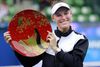 Så lykkedes det. Efter seks tabte finaler vandt Caroline Wozniacki turneringen i Tokyo. Foto: AP