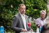 Borgmester, Jacob Bundsgaard under et pressemøde afholdt af Aarhus Kommune, Region Midtjylland, Østjyllands Politi og Styrelsen for Patientsikkerhed torsdag. Foto: Michael Drost-Hansen/Ritzau Scanpix