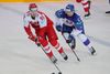 ice Hockey - IIHF World Ice Hockey Championship 2021 - Group A - Slovakia v Denmark - Olympic Sports Centre, Riga, Latvia - May 29, 2021 Slovakia's Marian Studenic in action with Denmark's Nick Olesen REUTERS/Vasily Fedosenko