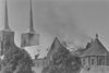 Roskilde domkirke brænder. D. 26. august 1968 udbryder der brand i i tagværket på kirkens Margretespir. Branden forvolder ingen omfattende skade, men det oprindelige Margretespir og en klokke fra tidlig middelalder går tabt.