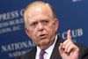 Lou Dobbs, som er en af tidligere præsident Donald Trumps mest trofaste støtter på tv, viderebragte utrætteligt påstande om valgsvindel, efter at Trump tabte præsidentvalget i november. Foto: Karen Bleier/AFP