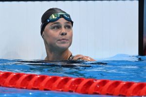 En kortfattet Pernille Blume følte sig godt tilpas, da hun var næsthurtigst af 81 svømmere i 50 meter fri.