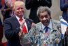 Ved et politisk vælgermøde i en kirke i Cleveland, USA, skulle boksepromoteren Don King introducere Donald Trump. Don King brugte i den forbindelse ordet 'nigger'. Foto: Evan Vucci/AP
