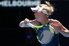Wozniacki var træt og nervøs, men rutinen på rygraden fik hende gennem kampen. Foto: Thomas Peter/Reuters