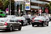 Den spærrede strækning gav trafikproblemer i området omkring Viby Torv - et område der selv uden afspærringer ofte har kø-problemer. Arkivfoto: Casper Dalhoff