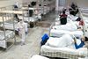 Et konferencecenter i den kinesiske by Wuhan er blevet omdannet til hospital for dem, som er blevet smittet med coronavirus. Foto: China Daily via Reuters
