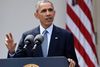 USA’s præsident, Barack Obama, talte i det Hvide Hus den 2. april, hvor han kaldte atomaftalen med Iran historisk. Han mener, at den kan betyde en mere fredelig verden. Foto: Susan Walsh/AP
