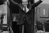 Richard M. Nixon var ikke ligefrem tynget, da han for sidste gang forlod Det Hvide Hus i august 1974.