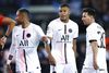Neymar, Kylian Mbappe og Lionel Messi startede for første gang sammen, da Paris Saint-Germain spillede 1-1 hos Club Brugge. Foto: Kenzo Tribouillard/Ritzau Scanpix