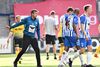 Hør lige her! Troels Bech giver de sidste råd til Esbjergs spillere inden kampen mod Horsens. Foto: Ernst van Norde/Ritzau Scanpix