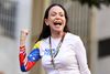 58-årige Maria Corina Machado blev fredag annonceret som modtager af Nobels Fredspris. Arkivfoto: Pedro Mattey/AFP/ Ritzau Scanpix