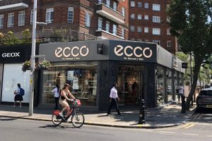 Ecco har et netværk af egne skobutikker rundt om i verden, som her på Kings Road i London-bydelen Chelsea. Foto: Jesper Olesen. 
