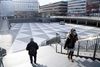 People walk in Stockholm as the spread of the?coronavirus?disease (COVID-19) continues, Sweden April 4, 2020. Henrik Montgomery/TT News Agency/via REUTERS ATTENTION EDITORS - THIS IMAGE WAS PROVIDED BY A THIRD PARTY. SWEDEN OUT.NO COMMERCIAL OR EDITORIAL SALES IN SWEDEN.