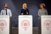 Økonomi- og indenrigsminister Morten Østergaardom (R), statsminister Helle Thorning-Schmidt (S) og undervisningsminister Christine Antorini (S) præsenterede regeringens udspil til en gymnasiereform.