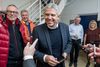 Efter lang og hektisk mødeaktivitet kunne John Dyrby Paulsen (S) kl. 02.48 berette, at han bliver ny borgmester i Slagelse. Foto: Lars Krabbe