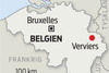 Mindst to mennesker blev i aftes dræbt og en alvorligt såret under en terrorrelateret politiaktion mod mistænkte jihadister i den østbelgiske by Verviers.