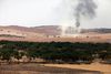 Tyrkiske kampvogne rykkede tidligere onsdag ind over grænsen til Syrien. Formålet er at befri regionen omkring den nordlige syriske grænseby Jarablus for Islamisk Stat. Foto: AP