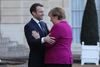Frankrigs præsident, Emmanuel Macron, og Tysklands kansler, Angela Merkel, vil med en opdatering af den 55 år gamle Elysée-traktat opbygge et endnu tættere samarbejde. Foto: Ludovic Marin/AFP/Ritzau Scanpix