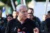 Israeli Prime Minister Benjamin Netanyahu speaks during a meeting with Israeli border police in the central city of Lod, near Tel Aviv, on May 13, 2021, a day after Israeli far-right groups clashed with security forces and Arab Israelis. - Late on May 12, Israeli far-right groups took to the streets across the country, clashing with security forces and Arab Israelis. Police said they had responded to violence in multiple towns, including Lod, Acre and Haifa. A state of emergency has been declared with entry restrictions and a curfew in the mixed Jewish-Arab city of Lod, where an Arab resident was shot dead and a synagogue torched. (Photo by Yuval CHEN / POOL / AFP)