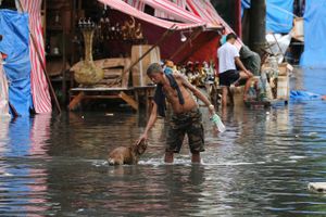 Tyfonen Nock-Ten ramte Fillipinerne søndag aften og hærger stadig landet. Det vurderes, at op mod en million mennesker bliver fordrevet fra deres hjem det kommende døgn.