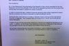 Her er brevet - uden underskrift - som har skabt stor usikkerhed. Foto: Obtained by Reuters