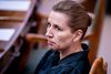 Der er en grund til, at vi over for alle - inklusiv dansk erhvervsliv, som vi lever af i dette land - virkelig anmoder om, at vi ikke rejser ud, sagde statsminister Mette Frederiksen, da hun blev spurgt om sin holdning til danskere, der rejser til f.eks. Dubai. Foto: Liselotte Sabroe/Ritzau Scanpix